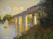 Claude Monet The Railway Bridge at Argenteuil France oil painting artist